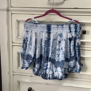 BCX off shoulder tie dye XS